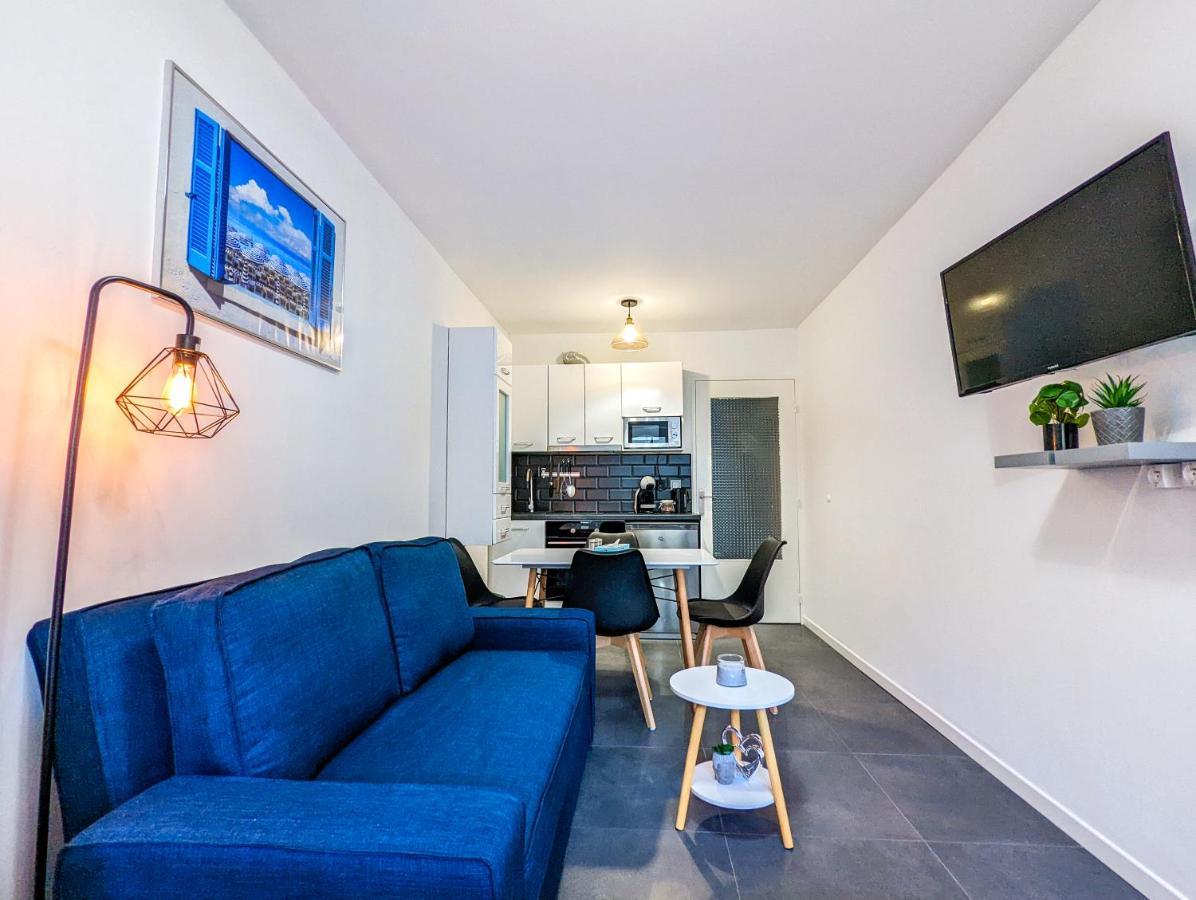 1 Min To The Beach Apartment - Kitchen - Tramway - Air Conditioner - Wifi - Promenade Des Anglais นีซ ภายนอก รูปภาพ