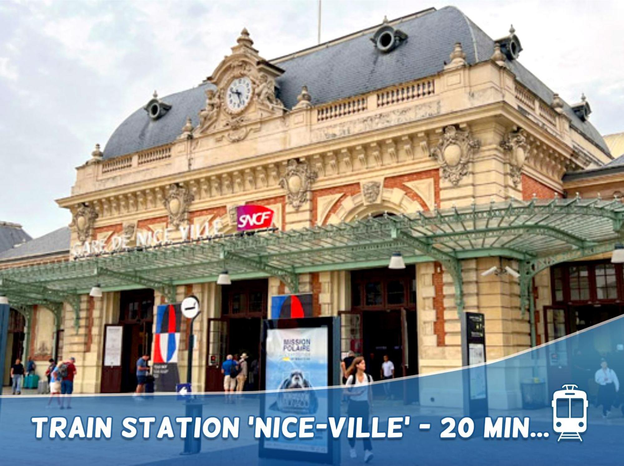 1 Min To The Beach Apartment - Kitchen - Tramway - Air Conditioner - Wifi - Promenade Des Anglais นีซ ภายนอก รูปภาพ