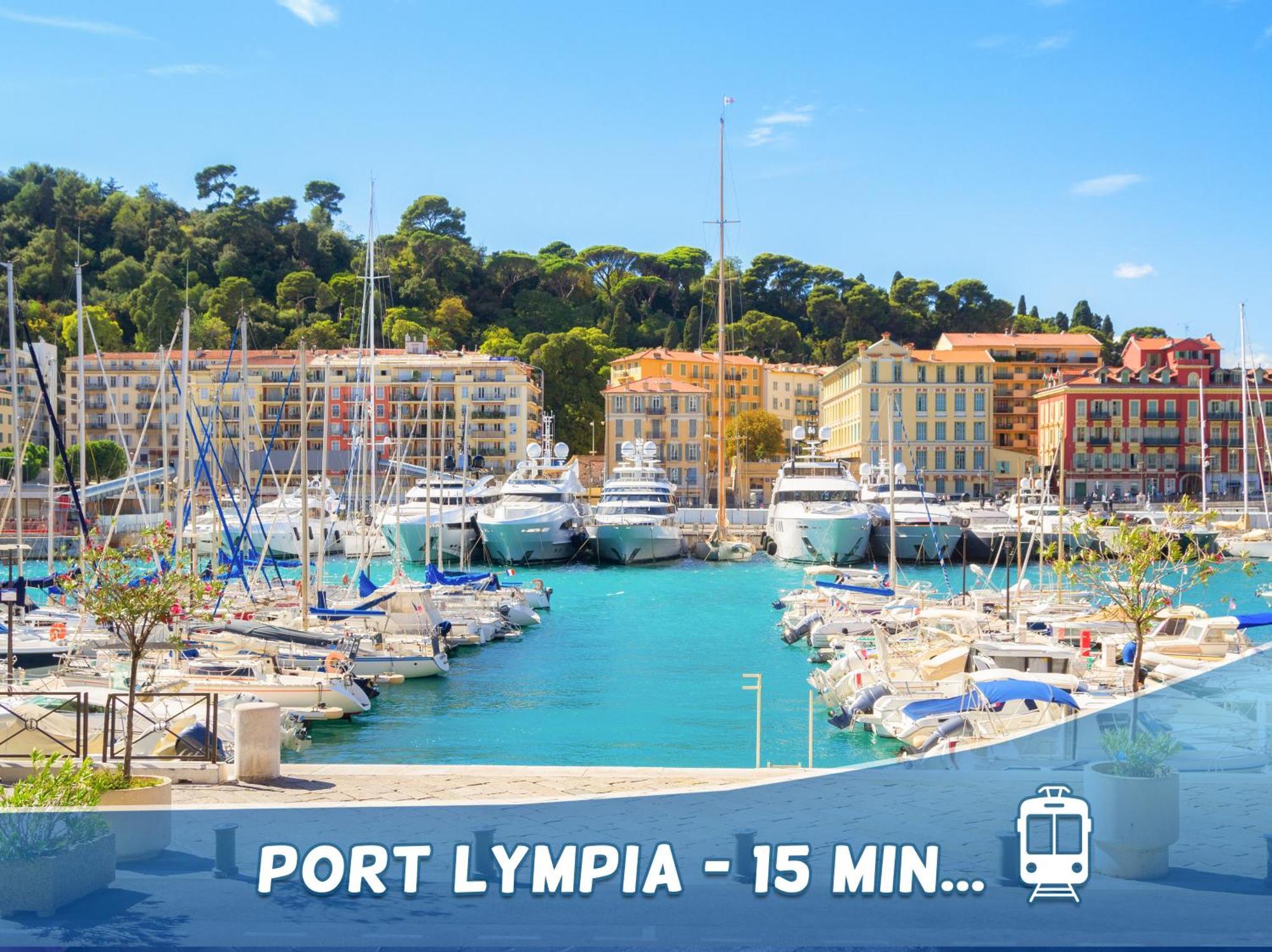 1 Min To The Beach Apartment - Kitchen - Tramway - Air Conditioner - Wifi - Promenade Des Anglais นีซ ภายนอก รูปภาพ